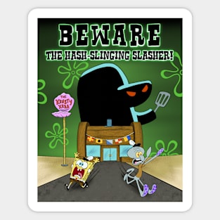 The Hash-Slinging Slasher! Sticker